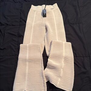 MDV OffWhite Ribbed Knit Pants